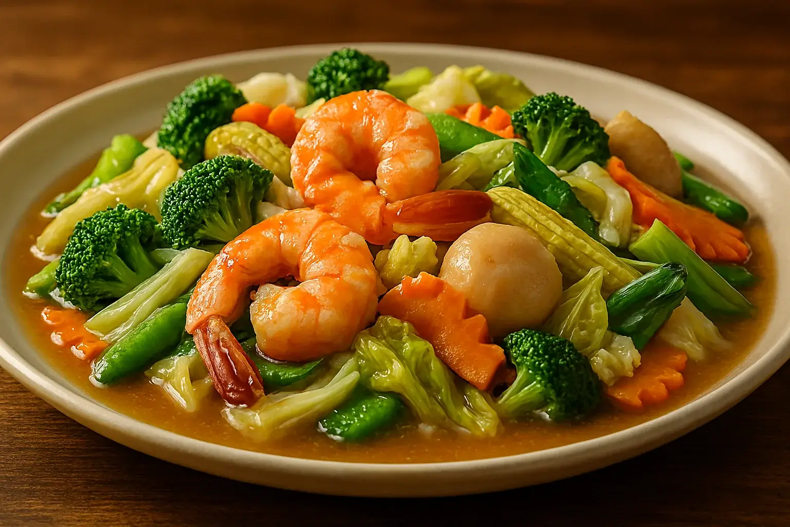 Capcay Goreng Seafood