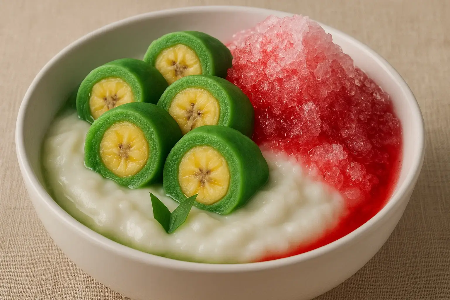 Es Pisang Ijo Khas Makassar