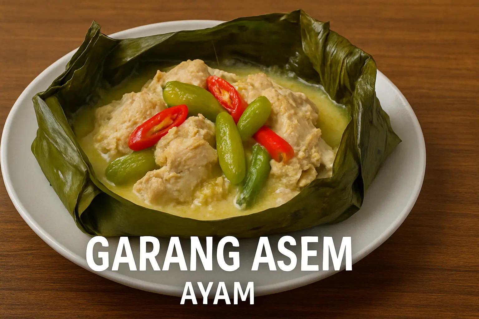 Garang Asem Ayam Santan Bungkus Daun