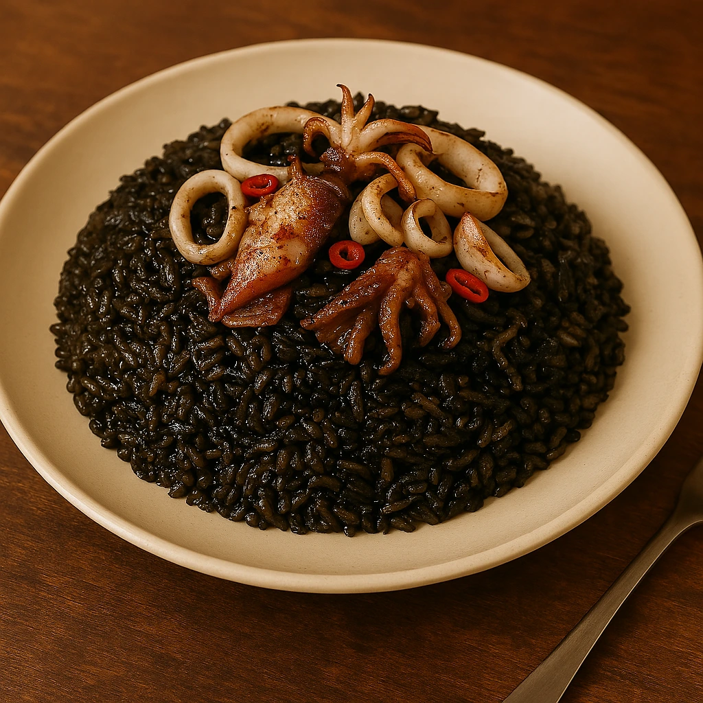 Nasi Goreng Hitam Cumi