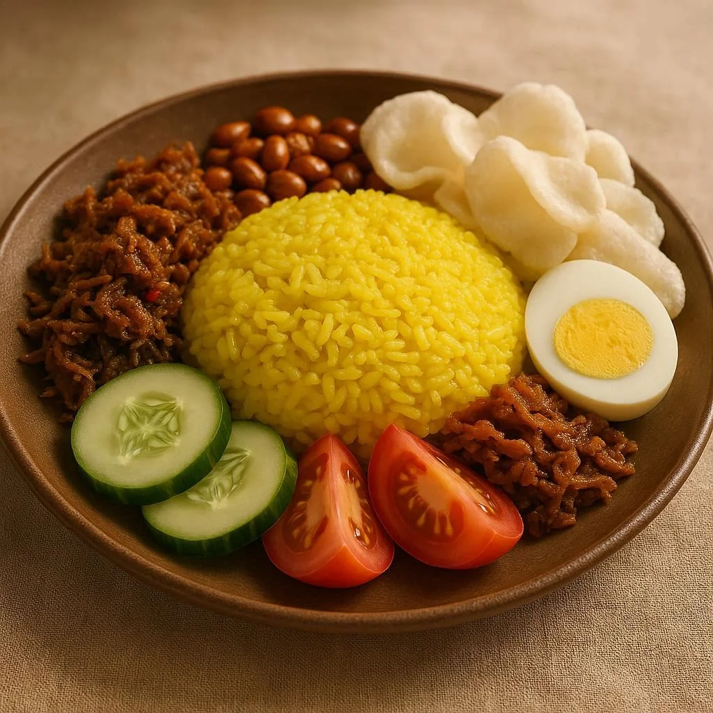 Nasi Kuning Komplit