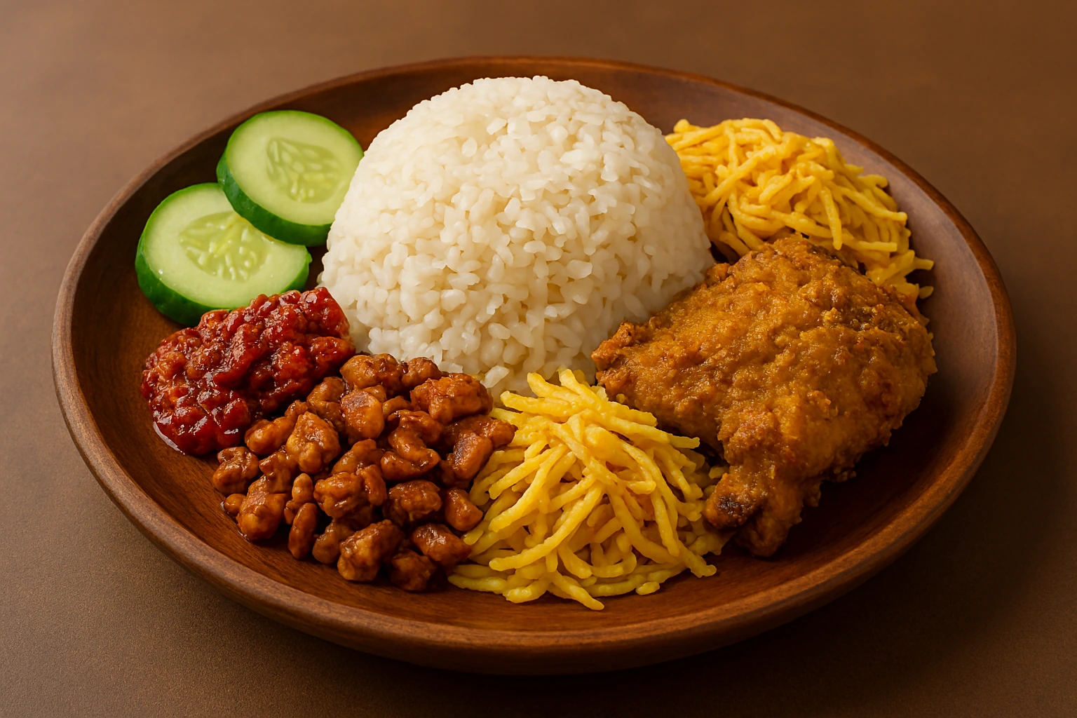 Nasi Uduk Komplit Khas Betawi