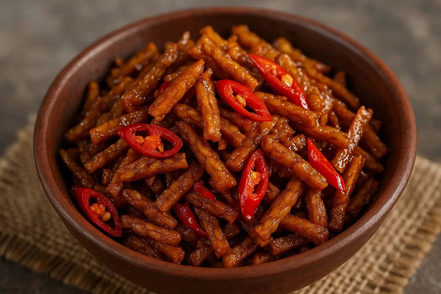 Orek Tempe Kering Manis Pedas