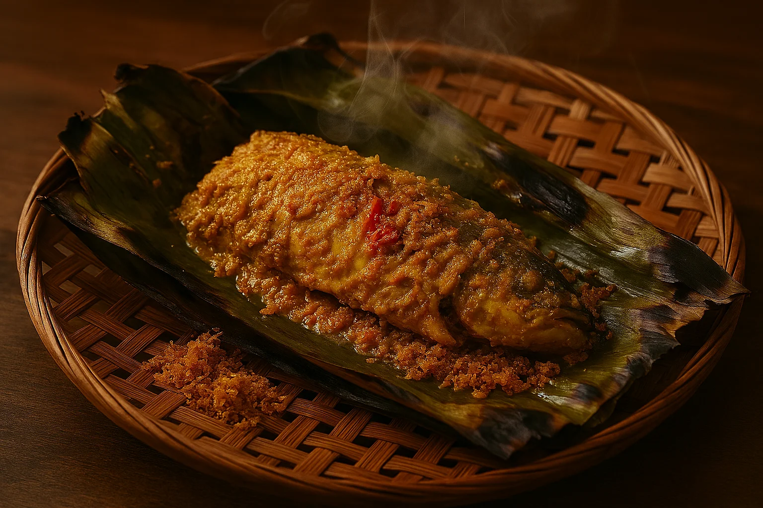 Pepes Ikan Mas Duri Lunak