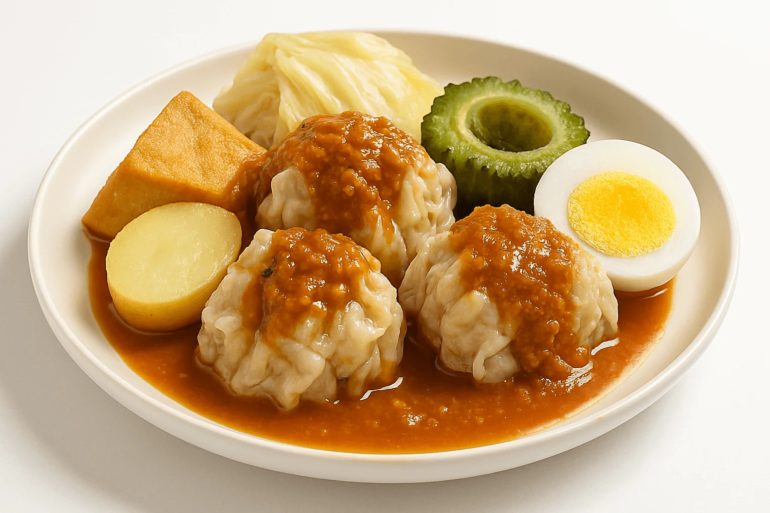 Siomay Ikan Bandung Komplit Bumbu Kacang