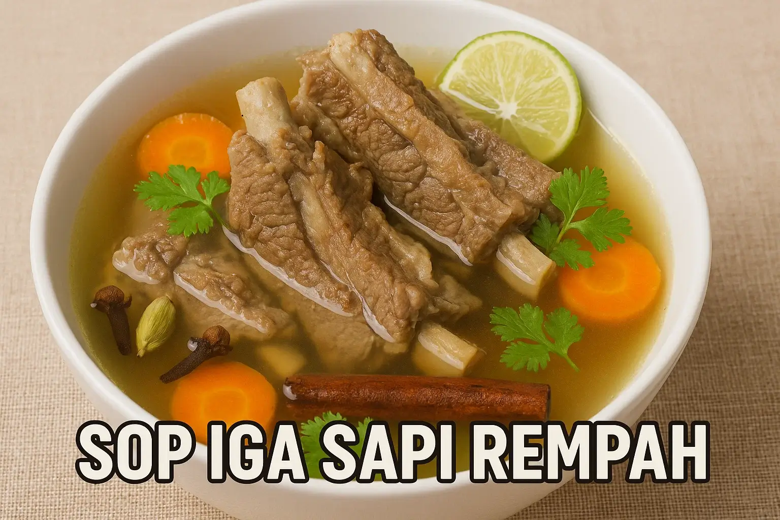 Sop Iga Sapi Rempah